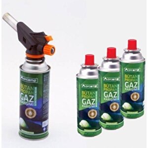 Orcamp Cx-500 Çakmaklı Kartuş Pürmüz Ve 4 Adet 227 Gr Kartuş Pürmüz Set