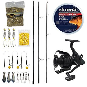 Yekoutdoor Profesyonel Göl Oltası Seti Prologic C-series 13ft 390 Cm 3.5 Lb 3 Parça&dam Quick Runshift 3a 6000 Fs 2+1bb Igsp Olta