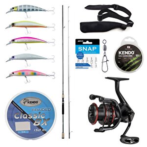 Yekoutdoor Okuma Profesyonel Spin Seti Okuma Azaki Spin 274 Cm 12-35 Gr 2 Parça Spin Kamışı&okuma Ceymar Hd Chd-4000a 7+1bb Olta M