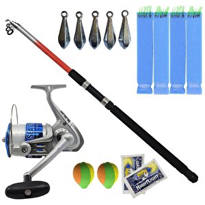 Balıkçı Surf Seti Kendo Sea Power 6000 Olta Makinesi-kendo Elbe 3.50m 70-150gr Olta Kamışı-2 Fosfor-2 Şamandıra-5x 50gr Kurşun-4 Ç