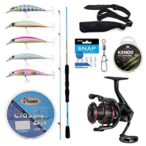 Yekoutdoor Okuma Profesyonel Spin Seti Okuma Fuel Spin 2,74 Cm 7-30 Gr 2 Parça Spin Kamışı&okuma Ceymar Hd Chd-4000a 7+1bb Olta Ma