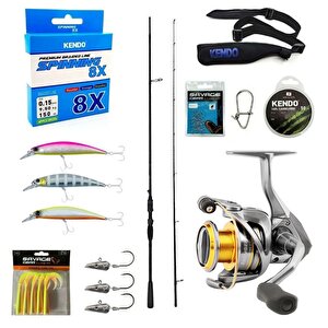 Yek Outdoor Profesyonel Okuma Spin Seti Okuma Psycho Stick Game 274cm Ex-fast 15-40gr 2 Parça Olta Kamışı&okuma Avenger Av-3000 6+