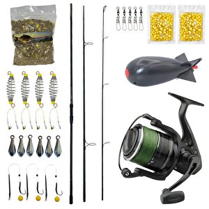 Yekoutdoor Göl Oltası Seti Prologic C-series 12ft 360 Cm 3.5 Lb 3 Parça&dam Quick Darkside 4b Spod 7000s Fd 3+1bb Olta Makinesi
