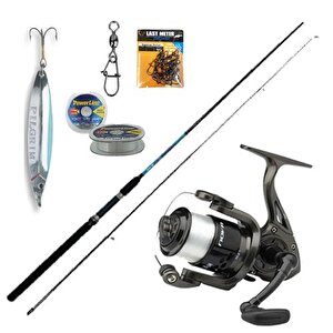 Yekoutdoor Spin Seti Okuma G-power Spin 8' 240cm 15-40 Gr 2 Parça Spin Kamışı & Dam Nova 4000 Fd 1bb 180m/0.30mm Olta Makinesi
