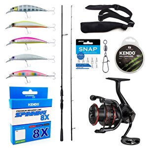 Yekoutdoor Okuma Profesyonel Spin Seti Okuma Psycho Stick Game 243cm Ex-fast 15-40gr 2 Parça Olta Kamışı&okuma Ceymar Hd Chd-4000a