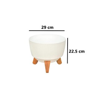 Omnipazar Elf-496 Dekoratif Ayaklı Nostalji Saksı 9 Lt