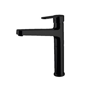 971001b Domino Çanak Tipi Lavabo Bataryası Mat Siyah