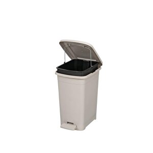 Elf-i̇344 Slim Pedallı Plastik Çöp Kovası İç Kovalı 8 Lt Gri