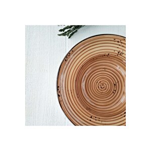 25 Cm Zest Makarna Tabağı-kahve