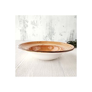 25 Cm Zest Makarna Tabağı-kahve