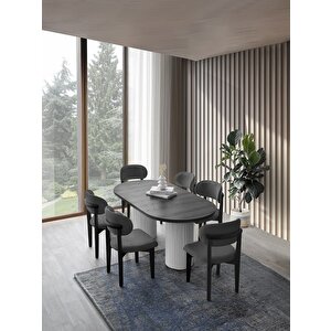 Tarsus Mdf Yemek Masasi + 6 Sandalye