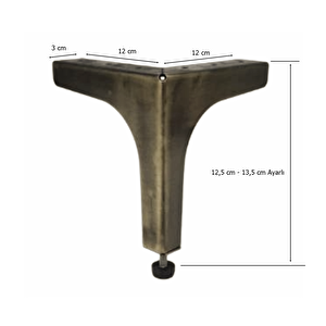 Klas Ayak Metal 12,5 Cm Antik Mobilya Koltuk Ayağı
