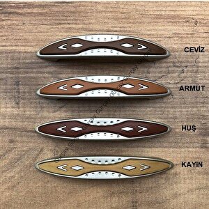 Plastik Ahşap Desenli Kulp Ber 96mm (2 Adet) Huş