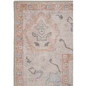 Cool Halı Private Krem Eskitme Vintage Halı Yolluk Etnik Otantik Şönil Halı Yıkanabilir Salon Halısı