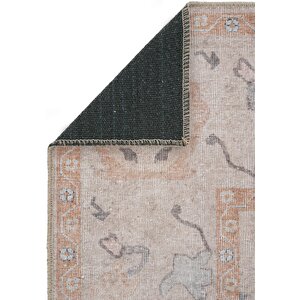 Cool Halı Private Krem Eskitme Vintage Halı Yolluk Etnik Otantik Şönil Halı Yıkanabilir Salon Halısı