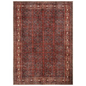 Private Bordo Eskitme Vintage Halı Etnik Desen Otantik Şönil Halı Yıkanabilir Salon Halısı 95x250 cm