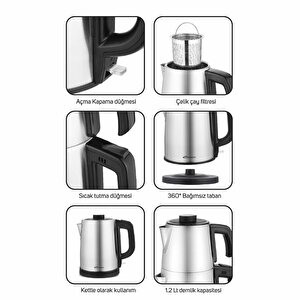 Ctm-125 Tealine Paslanmaz Çelik Çay Makinesi - İnox