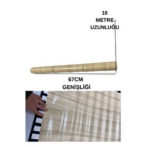 67cm X 10 Metre 1 Adet Yapışkanlı Rulo Bej Traverten Desenli Mutfak Duvar Kaplama Folyosu Kağıdı
