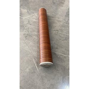 45cm X 10 Metre 1 Rulo Folyo Yapışkanlı Kestane Ahşap Görünümlü Mutfak Duvar Kaplama Folyosu Kağıdı