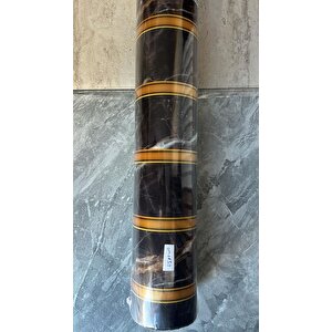120cmx300cm Tek Parça Yapışkanlı Rulo Gold Mermer Desenli Parlak Duvar Paneli Kağıdı Florya Qm0139