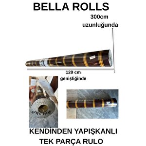 120cmx300cm Tek Parça Yapışkanlı Rulo Gold Çizgili Eskitme Parlak Duvar Paneli Kağıdı Pendik Qm0140