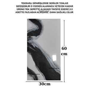 Kendinden Yapışkanlı 1 Adet 30x60cm Doğal Mermer Desenli Esnek Banyo Wc Duvar Paneli Kağıdı Bs8079-a