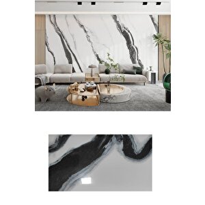 Kendinden Yapışkanlı 1 Adet 30x60cm Doğal Mermer Desenli Esnek Banyo Wc Duvar Paneli Kağıdı Bs8079-a