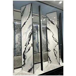 Kendinden Yapışkanlı 1 Adet 30x60cm Doğal Mermer Desenli Esnek Banyo Wc Duvar Paneli Kağıdı Bs8079-a