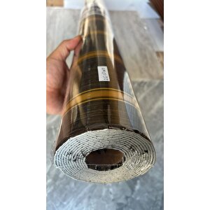 120cmx300cm Tek Parça Yapışkanlı Rulo Gold Çizgili Düz Parlak Duvar Paneli Kağıdı Taksim Qm0133
