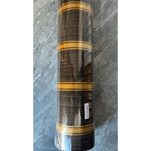 120cmx300cm Tek Parça Yapışkanlı Rulo Gold Çizgili Düz Parlak Duvar Paneli Kağıdı Taksim Qm0133