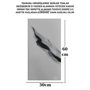 Yapışkanlı 1adet 30x60cm Siyaha Alaca Mermer Desenli Esnek Banyo Wc Duvar Paneli Kağıdı Bs8079-b