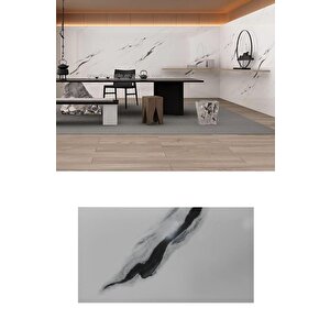 Yapışkanlı 1adet 30x60cm Siyaha Alaca Mermer Desenli Esnek Banyo Wc Duvar Paneli Kağıdı Bs8079-b