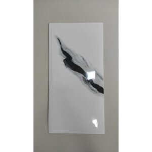Yapışkanlı 1adet 30x60cm Siyaha Alaca Mermer Desenli Esnek Banyo Wc Duvar Paneli Kağıdı Bs8079-b