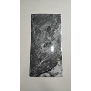 Yapışkanlı 1 Adet 30x60cm Antrasit Gri Mermer Desenli Esnek Banyo Wc Duvar Paneli Kağıdı Bs8041-b