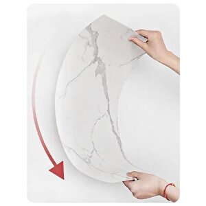 Yapışkanlı 1 Adet 30x60cm Antrasit Gri Mermer Desenli Esnek Banyo Wc Duvar Paneli Kağıdı Bs8041-b