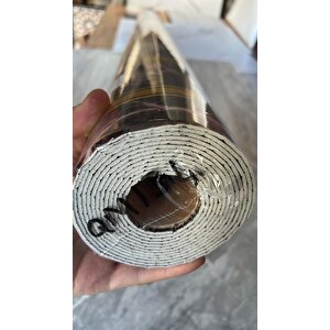 120cmx300cm Tek Parça Yapışkanlı Rulo Gold Çizgili Mermer Desenli Duvar Paneli Kağıdı Beykent Qm0134