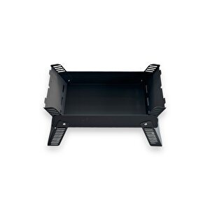 Paslanmaz Izgaralı Portatif Katlanır Mangal 47x25cm Model X1