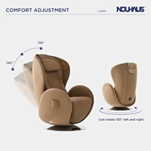 Nouhaus Luna Masaj Koltuğu Dark Caramel ( Bt Music-2 Yönlü Hoparlör )