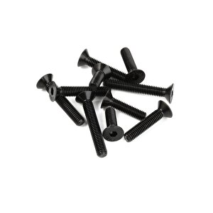 Havşa Başlı Imbus Civata M12x40 Mm 10 Adet 10.9 Kalite Paslanmaz Çelik Siyah Din 7991