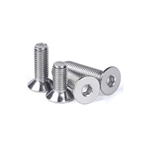 Havşa Başlı Inox Imbus M5x16 mm 50 Adet 10.9 Din 7991 A2 Paslanmaz Çelik Civata