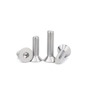 Havşa Başlı Inox Imbus M5x16 mm 50 Adet 10.9 Din 7991 A2 Paslanmaz Çelik Civata