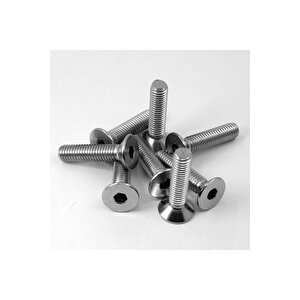 Havşa Başlı Inox Imbus M3x10 mm 20 Adet 10.9 Din 7991 A2 Paslanmaz Çelik Civata