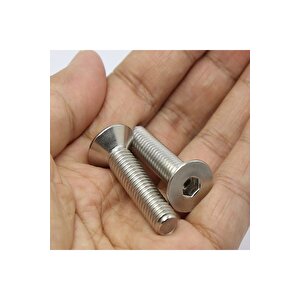 Havşa Başlı Inox Imbus M3x10 mm 20 Adet 10.9 Din 7991 A2 Paslanmaz Çelik Civata