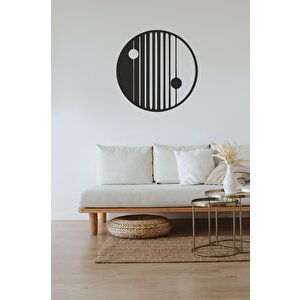 Soyut Tarz Yi̇ng Yang Duvar Dekorasyonu 40x40 cm