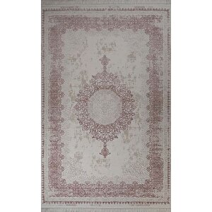 Gabardin Alessa 8012 Pudra Serisi Triko Akrilik Salon Oturma Yatak Odası Halısı 160x230 cm
