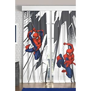 Spiderman Pike Takımı + 2'li Spiderman Fon Perde + Yastık + Kupa Bardak Hediye Toplam 7 Parça