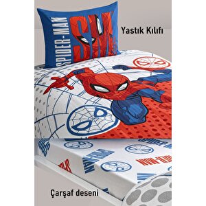 Spiderman Pike Takımı + 2'li Spiderman Fon Perde + Yastık + Kupa Bardak Hediye Toplam 7 Parça