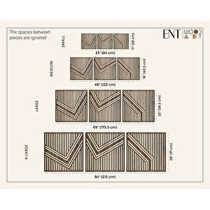 Ahşap Duvar Tablosu, 3 Parça Ahşap Modern Duvar Dekoru, Soyut Desen Duvar Paneli, Beyaz 71x71 cm
