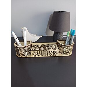 Ahşap Mdf Masa Üstü Düzenleyi̇ci̇si̇ Organi̇zer
