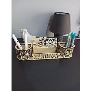 Ahşap Mdf Masa Üstü Düzenleyi̇ci̇si̇ Organi̇zer
